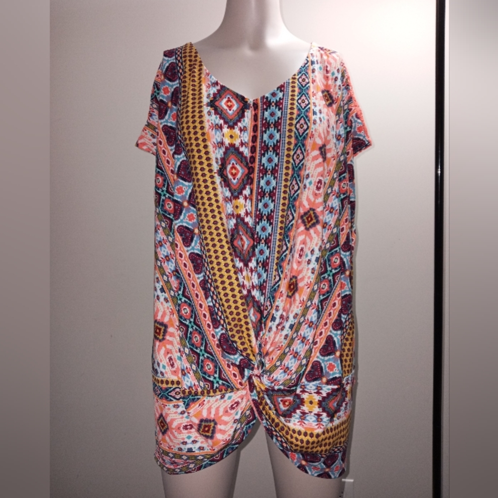 Bobbie Brooks boho blouse plus size 2X